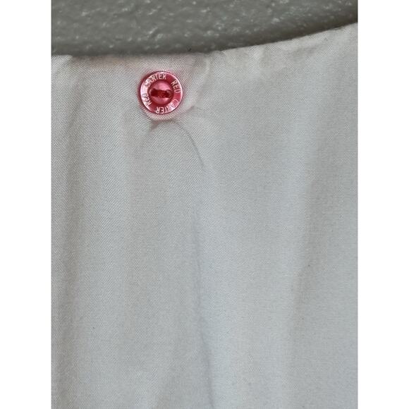 Anthropologie‎ Red Garter Open Shoulder Cover Up Dress White Womens Medium 8 - Picture 9 of 10